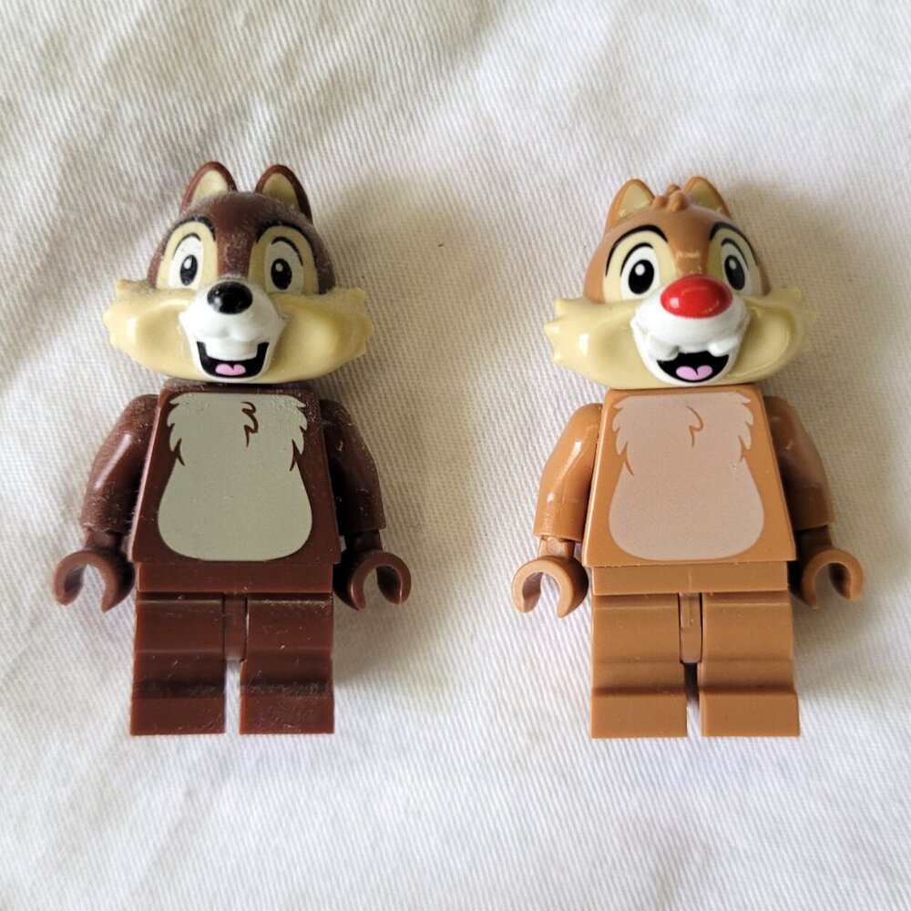 Lego Minifigure Lot Chip and Dale Disney Series Excellent Condition minifigs